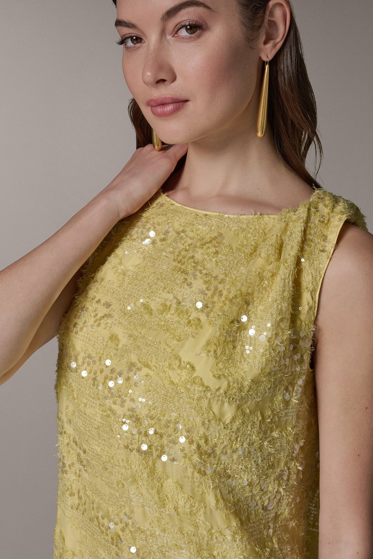 Donna Karan SEQUIN SHIFT DRESS