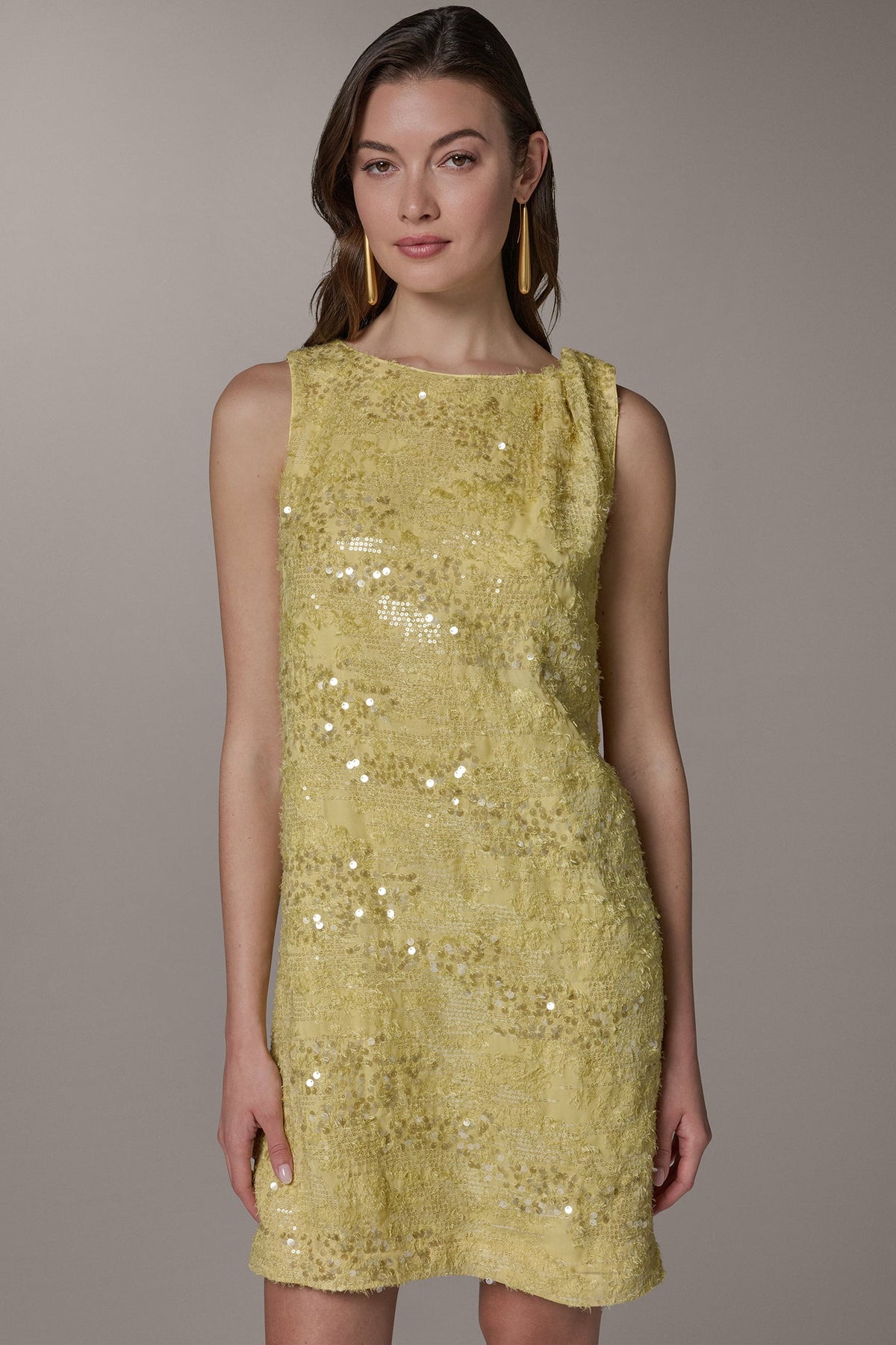 Donna Karan SEQUIN SHIFT DRESS