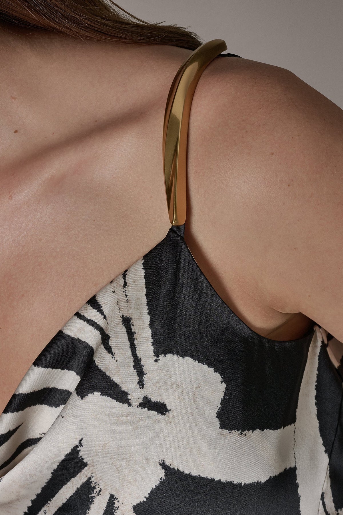 Donna Karan ASYMMETRIC MIDI SLIP DRESS
