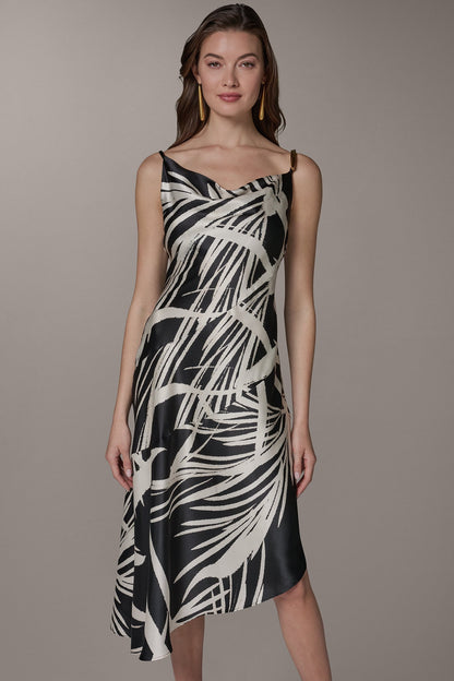 Donna Karan ASYMMETRIC MIDI SLIP DRESS