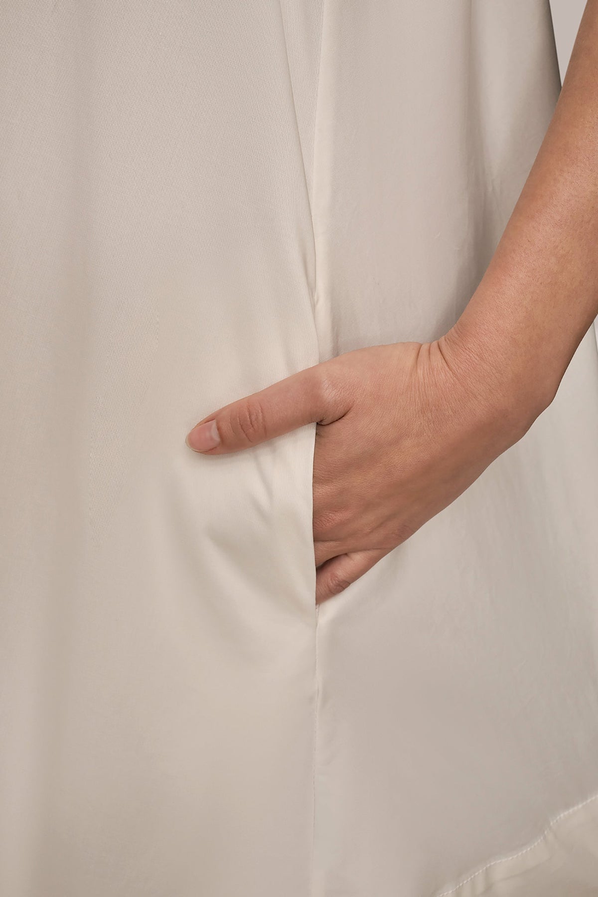Donna Karan ELBOW-SLEEVE MINI SHIRT DRESS