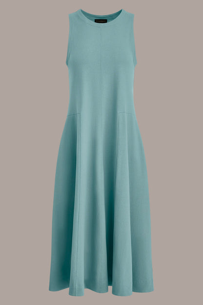Donna Karan SLEEVELESS MIDI TRAPEZE DRESS
