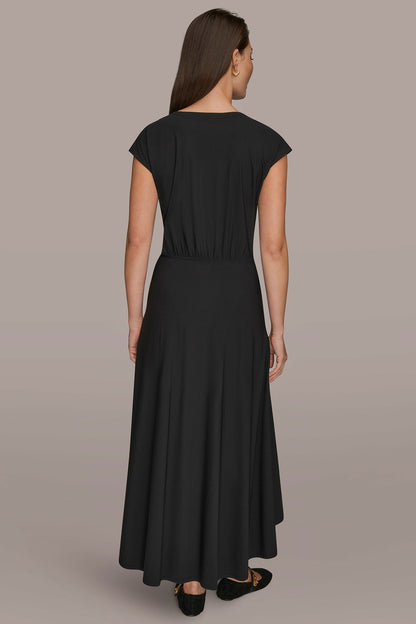 Donna Karan THE MODERN TRAVEL MIDI FIT AND FLARE DRESS