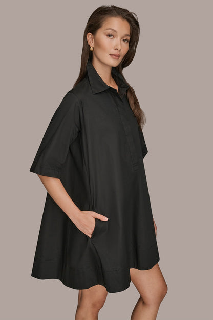 Donna Karan ELBOW-SLEEVE DRESS