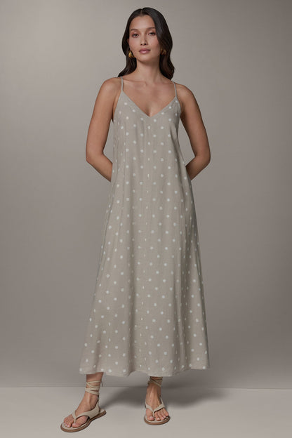 Donna Karan SLEEVELESS MAXI CUTOUT DRESS