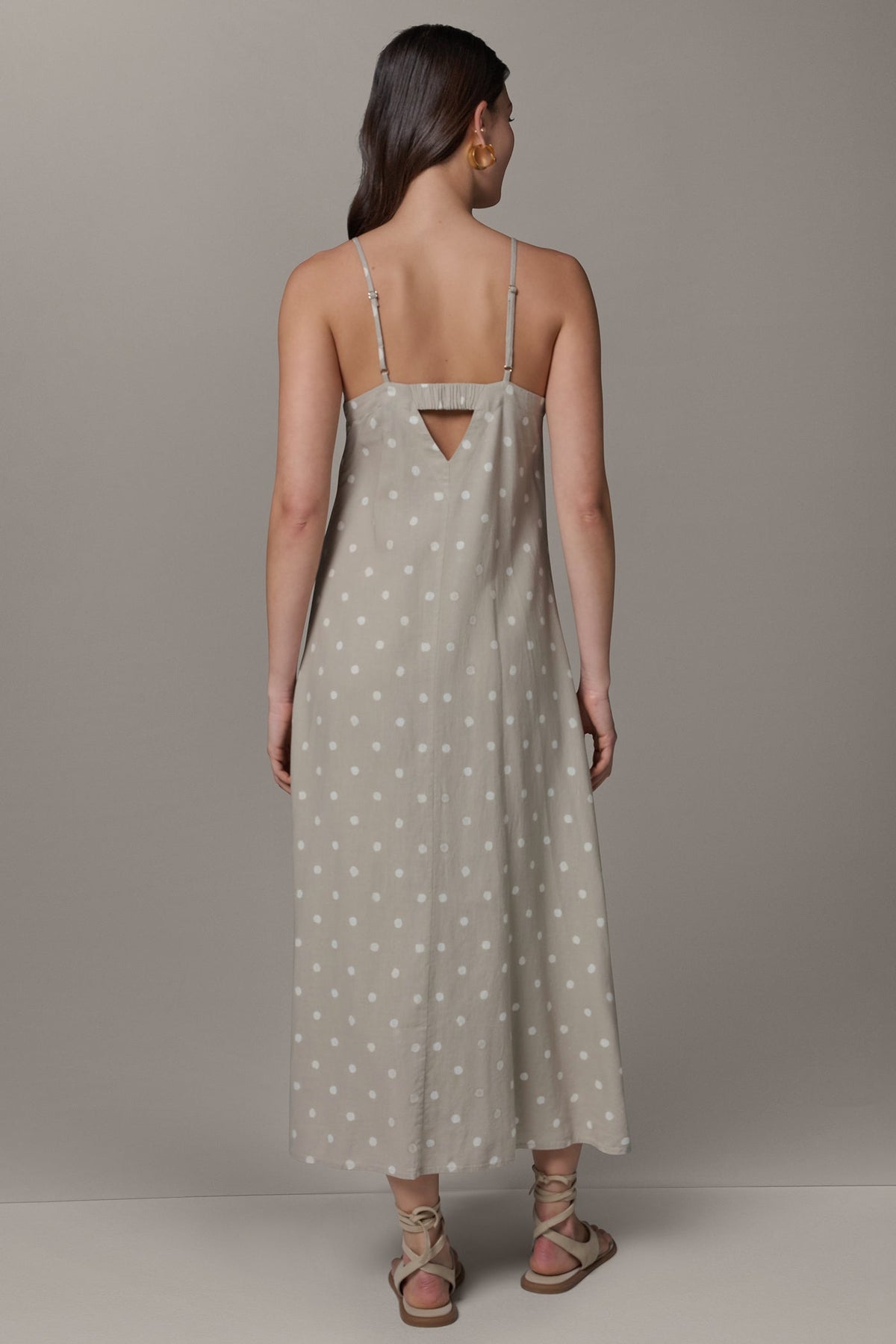 Donna Karan SLEEVELESS MAXI CUTOUT DRESS