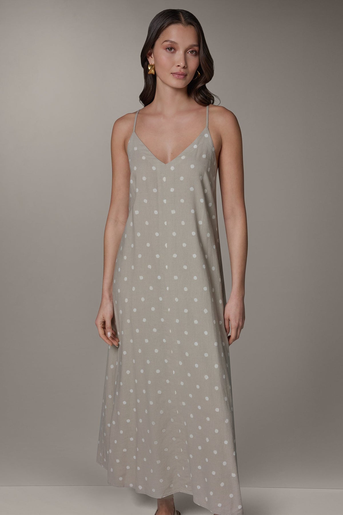 Donna Karan SLEEVELESS MAXI CUTOUT DRESS