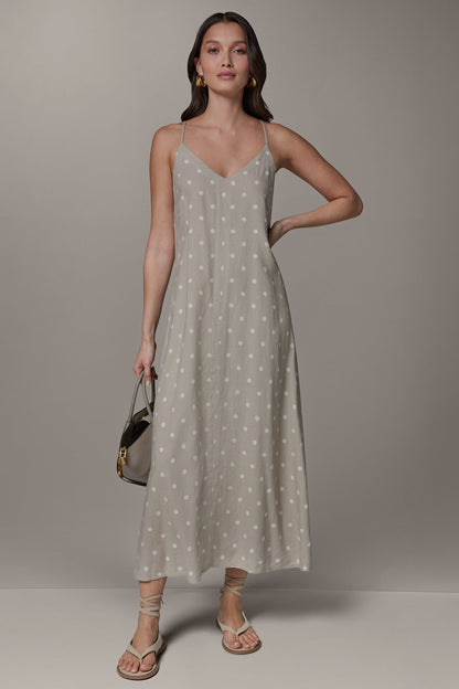 Donna Karan SLEEVELESS MAXI CUTOUT DRESS