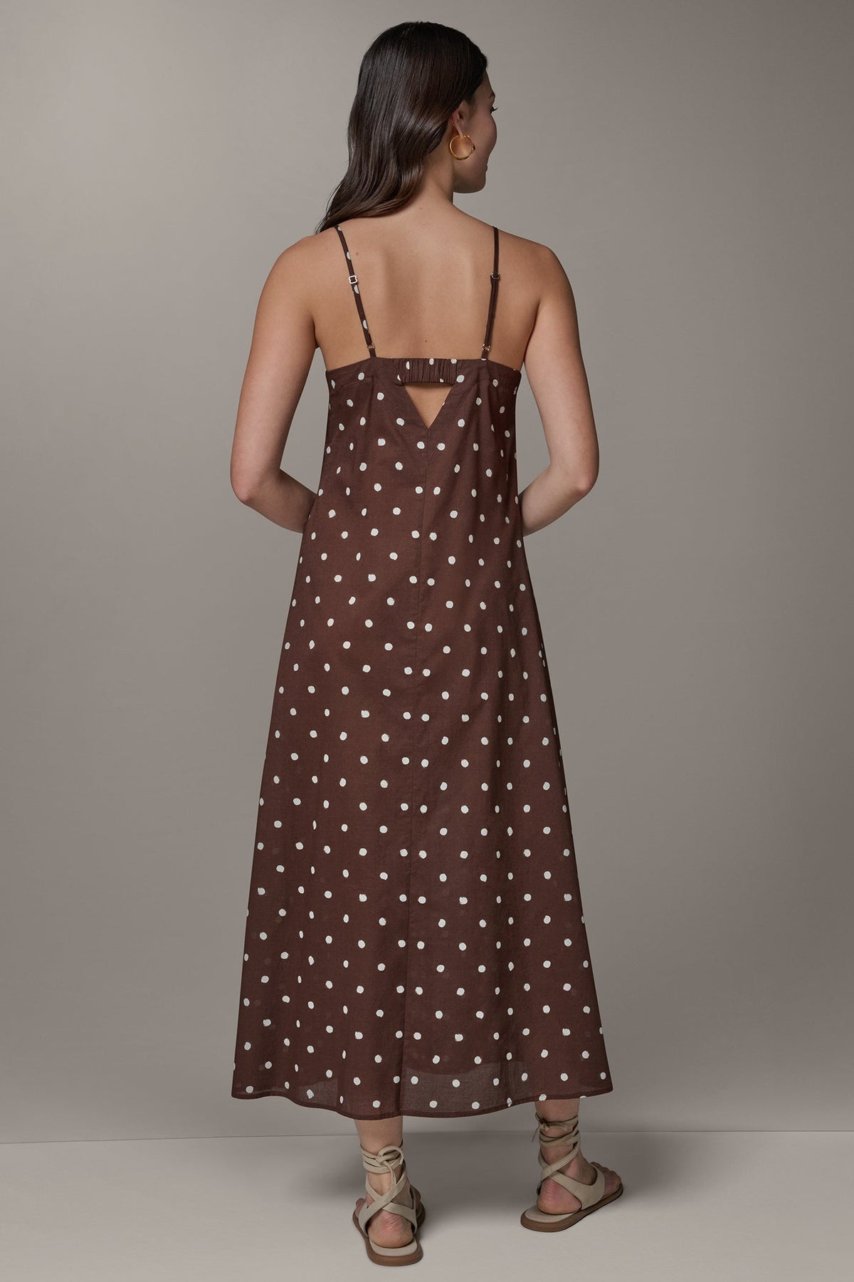 Donna Karan SLEEVELESS MAXI CUTOUT DRESS