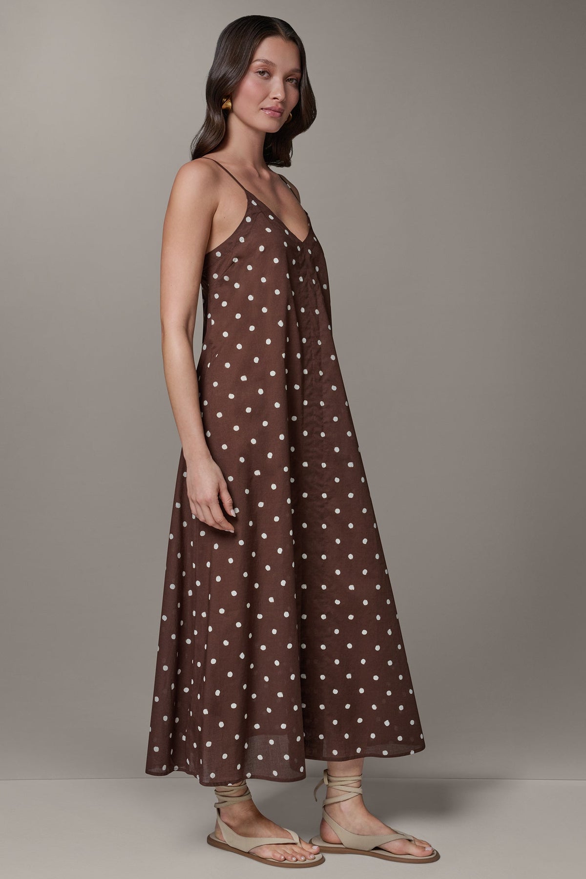 Donna Karan SLEEVELESS MAXI CUTOUT DRESS