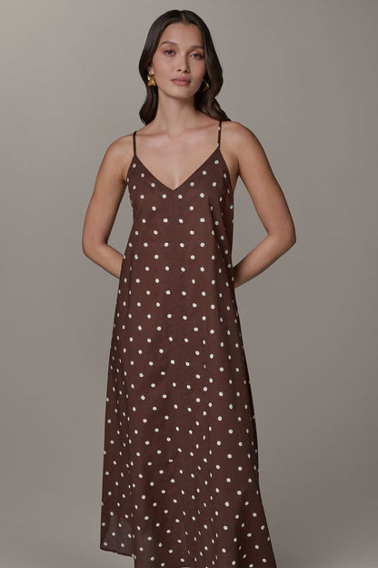 Donna Karan SLEEVELESS MAXI CUTOUT DRESS