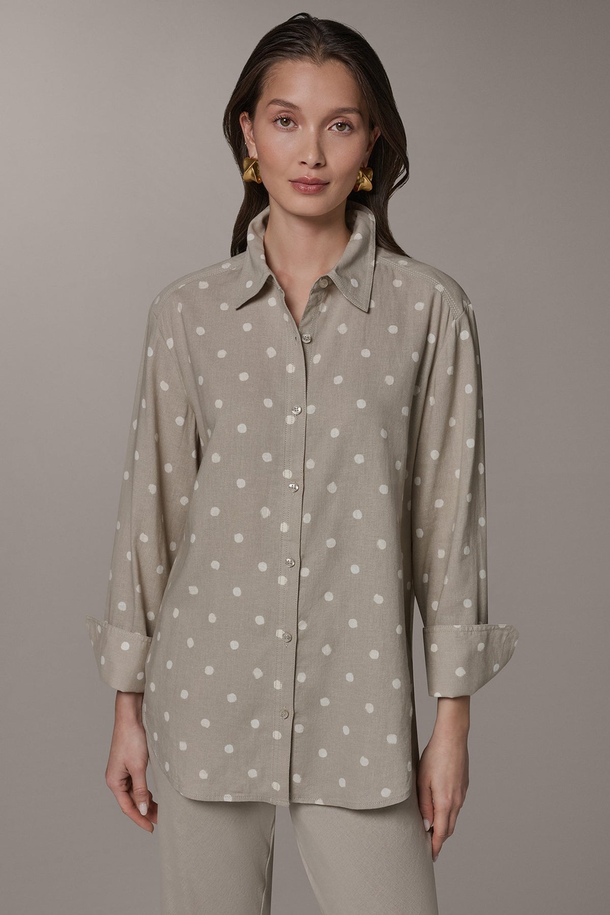 Donna Karan LONG SLEEVE SHIRT