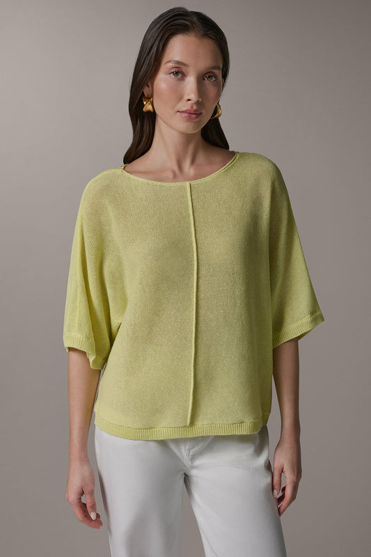 Donna Karan DOLMAN SLEEVE BALLET NECK SWEATER