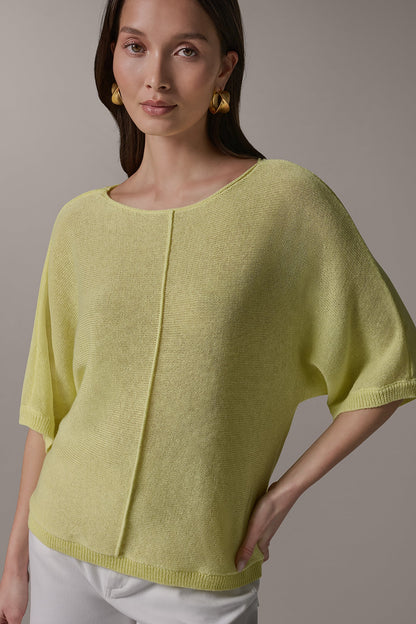 Donna Karan DOLMAN SLEEVE BALLET NECK SWEATER