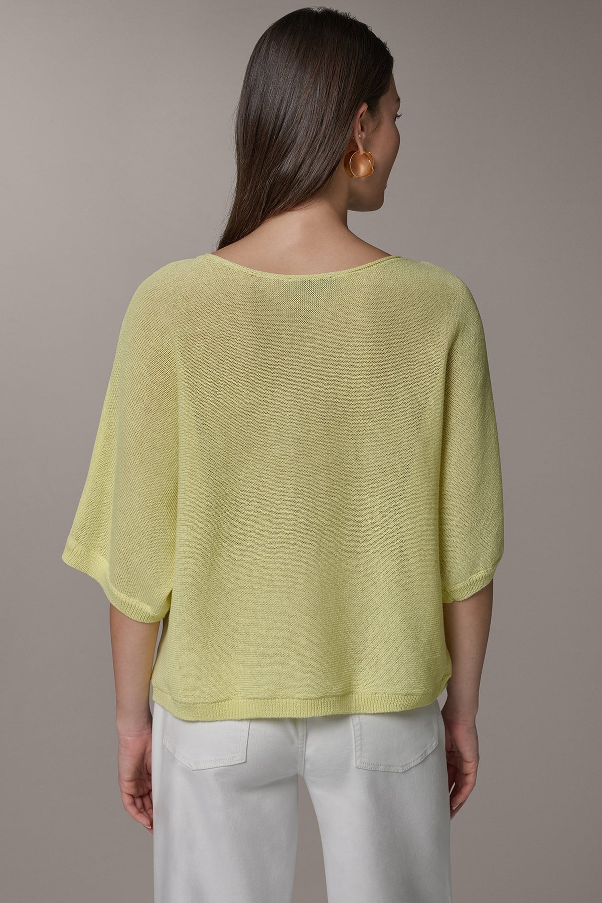 Donna Karan DOLMAN SLEEVE BALLET NECK SWEATER