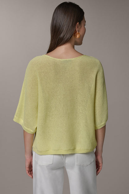 Donna Karan DOLMAN SLEEVE BALLET NECK SWEATER