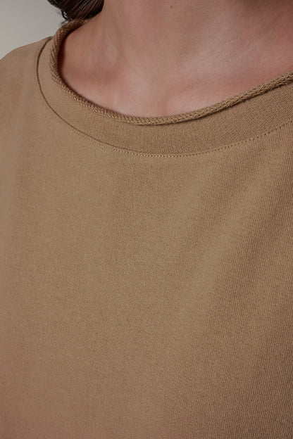Donna Karan SHORT SLEEVE BOATNECK PULLOVER