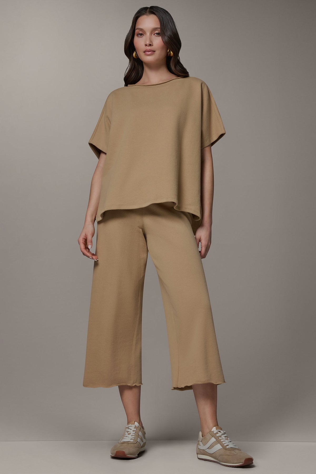 Donna Karan SHORT SLEEVE BOATNECK PULLOVER