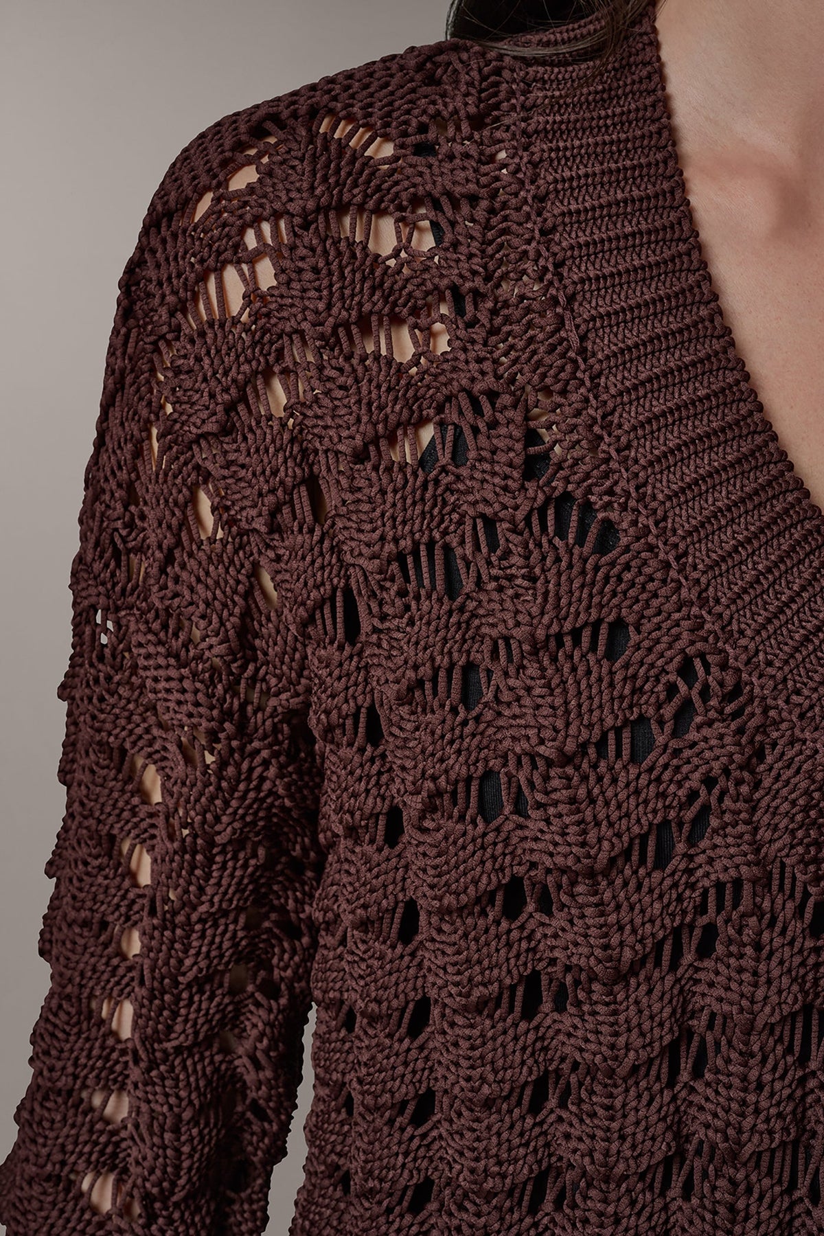 Donna Karan 3/4 SLEEVE SWEATER