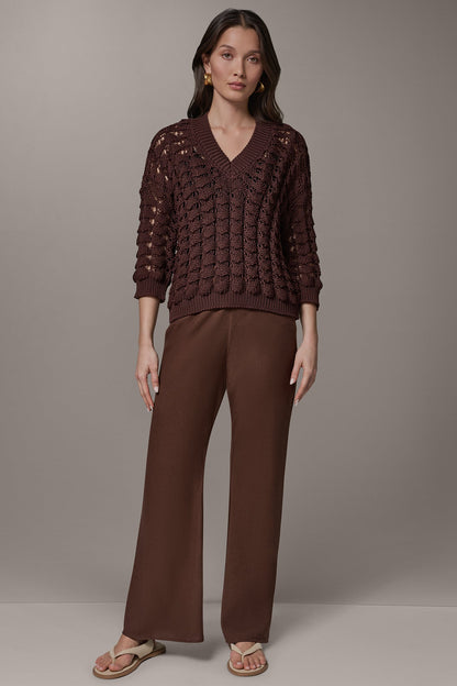 Donna Karan 3/4 SLEEVE SWEATER