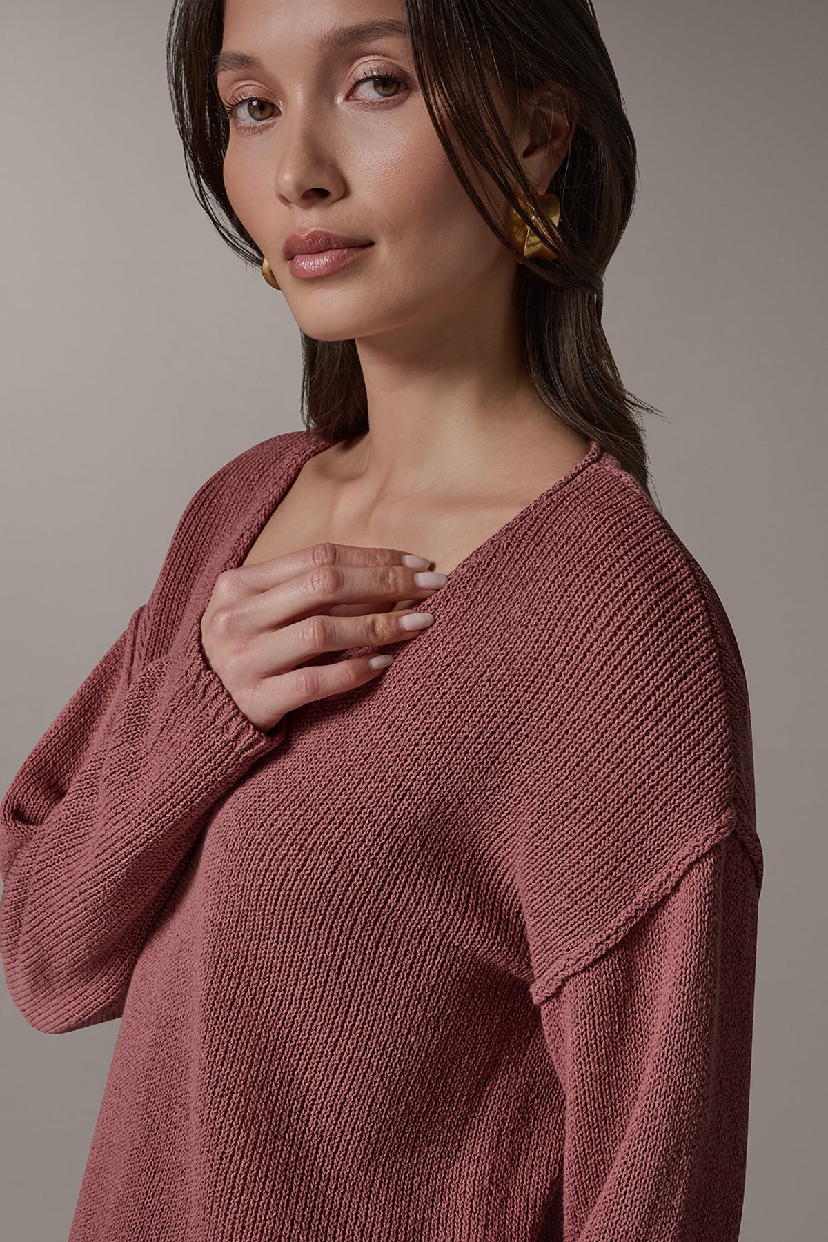 Donna Karan LONG SLEEVE SWEATER