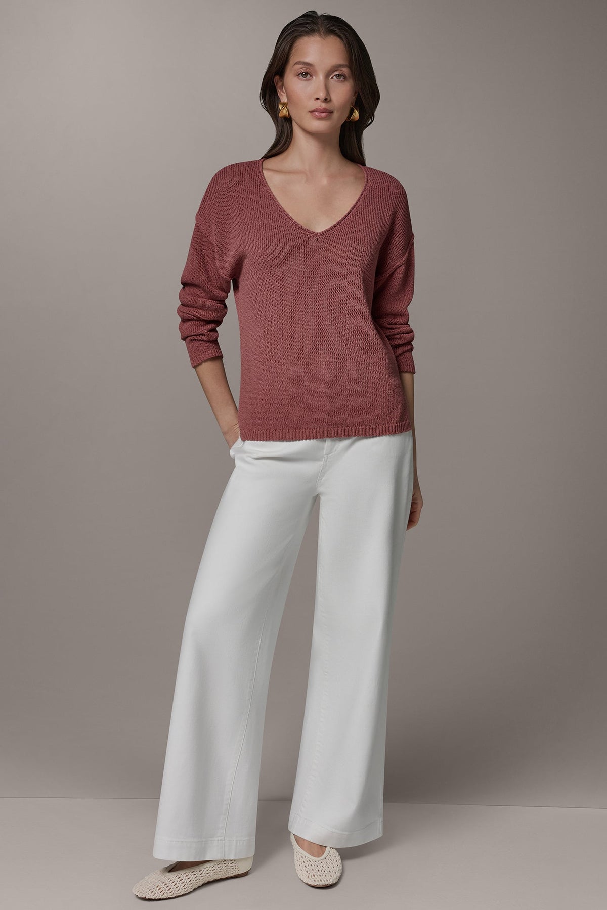 Donna Karan LONG SLEEVE SWEATER