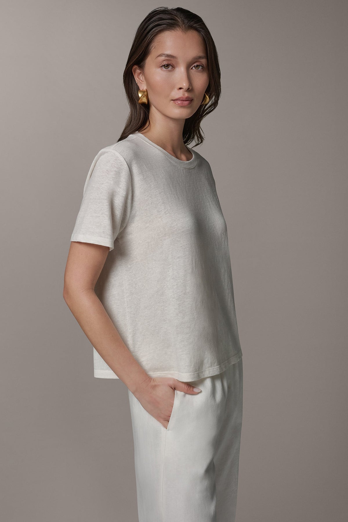 Donna Karan SHORT SLEEVE TEE