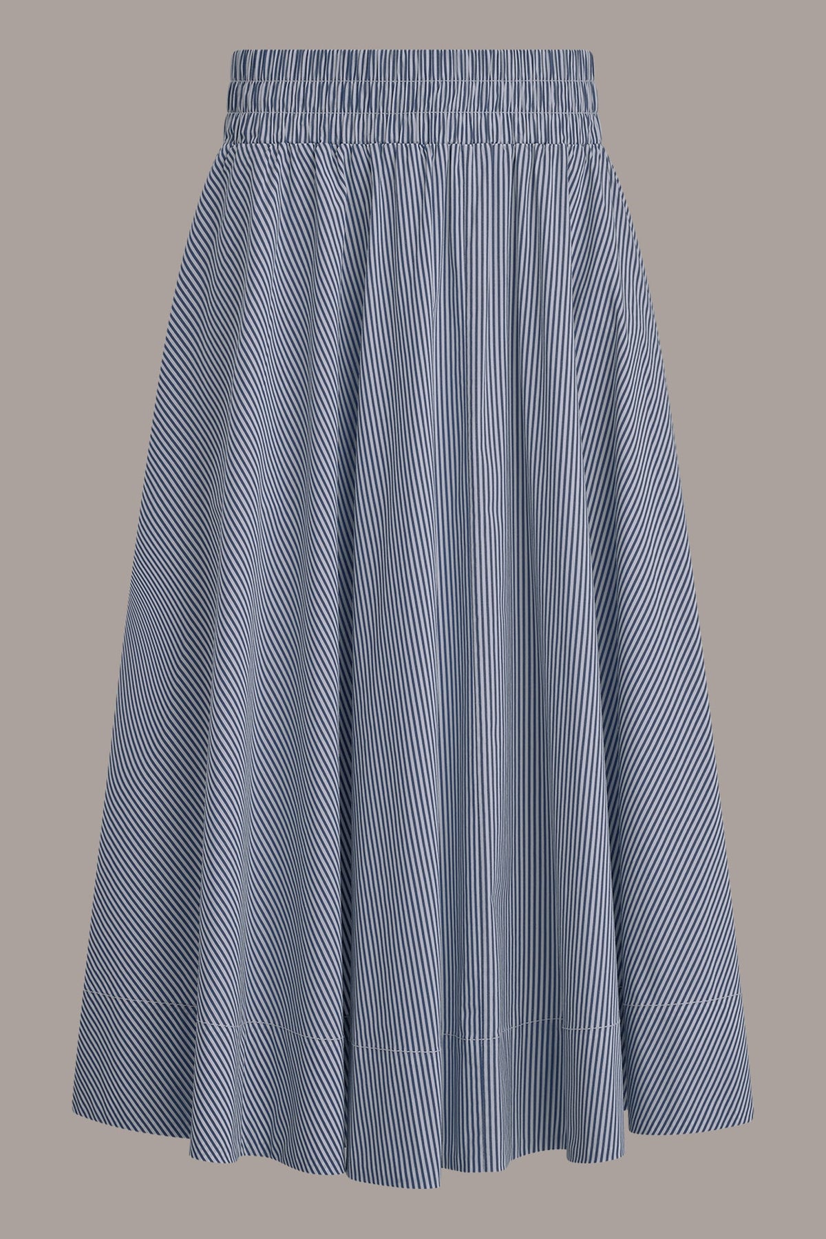 Donna Karan STRIPE MAXI A-LINE SKIRT