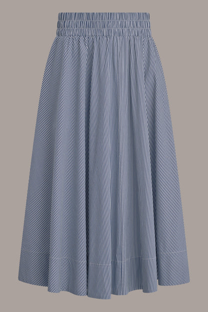 Donna Karan STRIPE MAXI A-LINE SKIRT