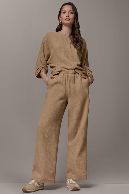 Donna Karan MID-RISE STRAIGHT-LEG PANT