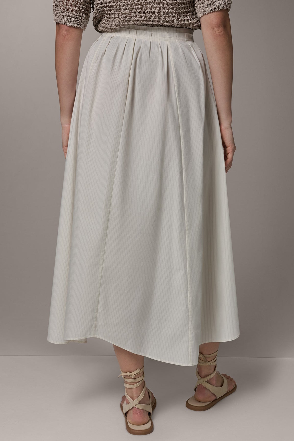 Donna Karan PINSTRIPE MIDI A-LINE SKIRT