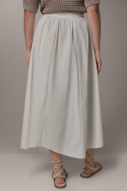 Donna Karan PINSTRIPE MIDI A-LINE SKIRT