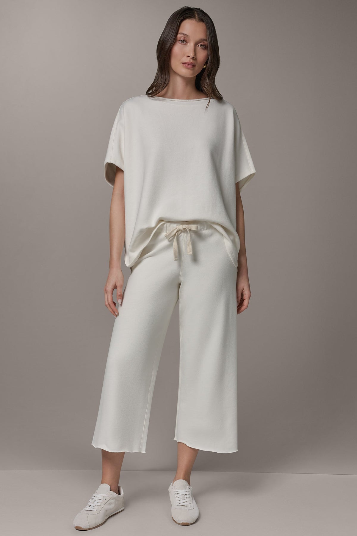 Donna Karan MID-RISE STRAIGHT-LEG CAPRI PANT