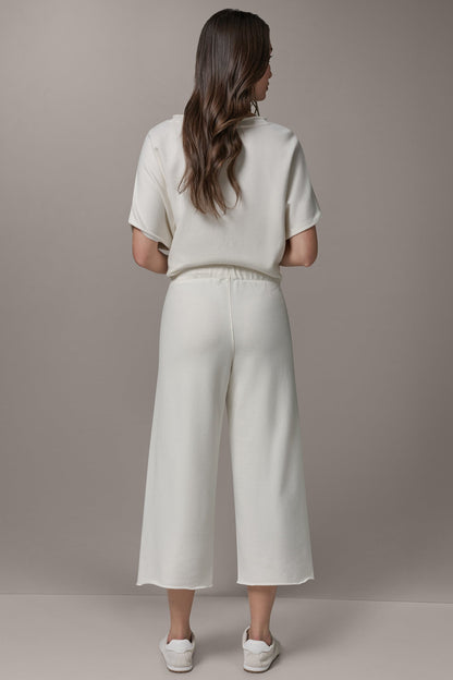 Donna Karan MID-RISE STRAIGHT-LEG CAPRI PANT