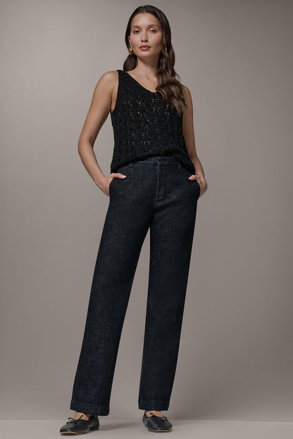 Donna Karan THE DONNA MID-RISE TROUSER JEAN