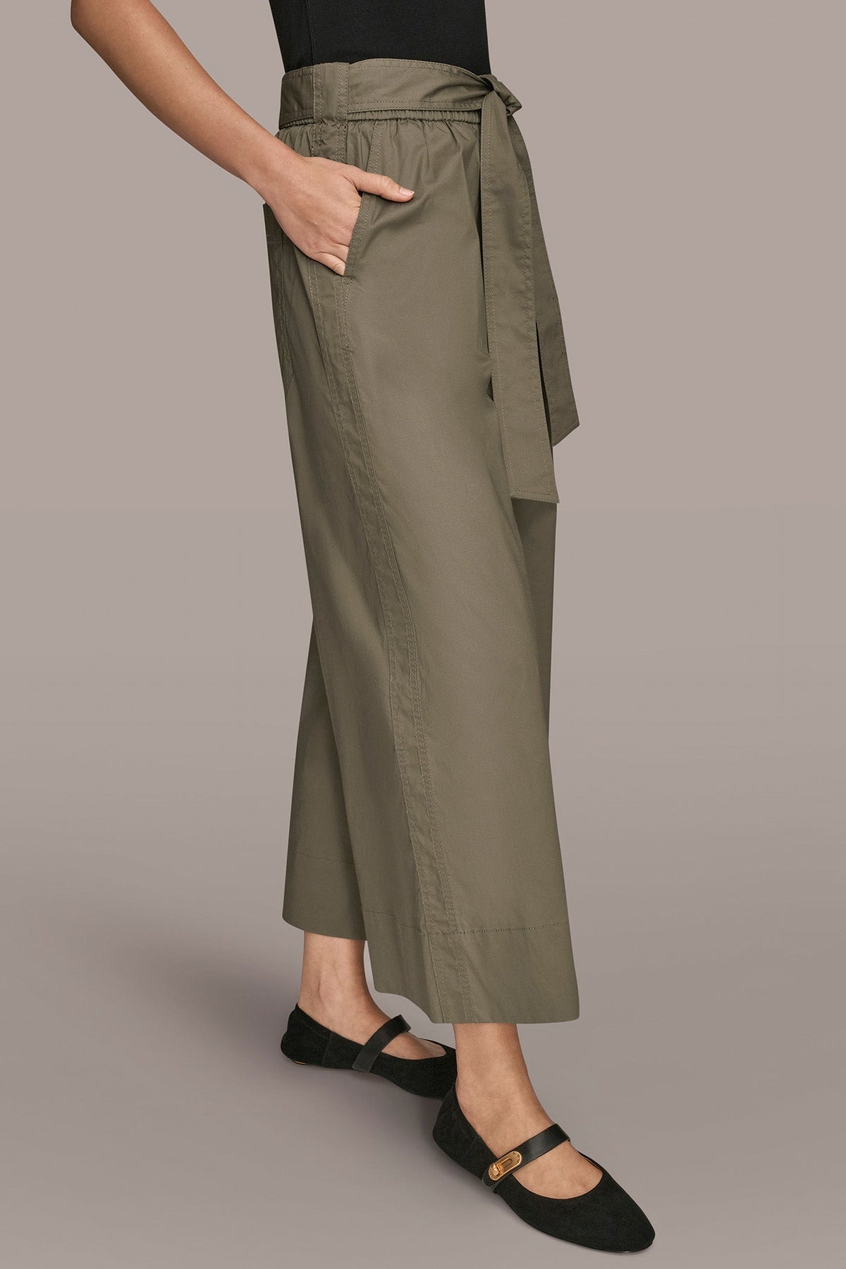 Donna Karan CROPPED MID-RISE PANT