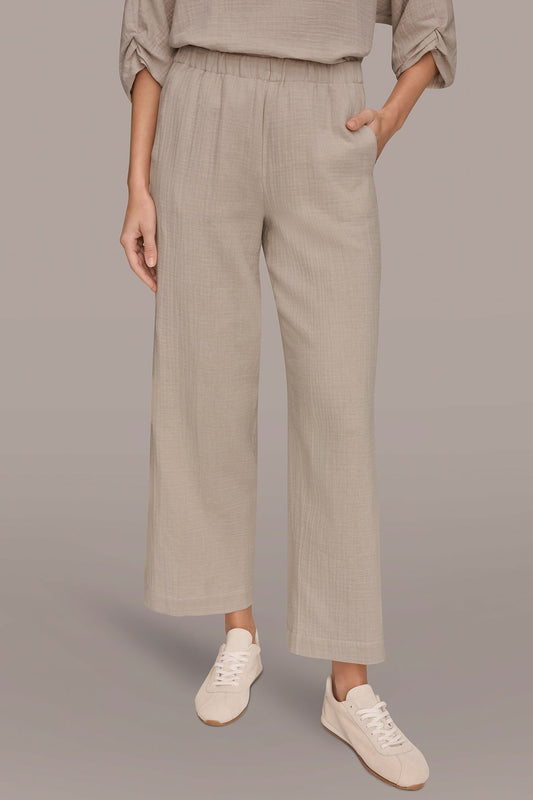 Donna Karan MID-RISE STRAIGHT-LEG PANT