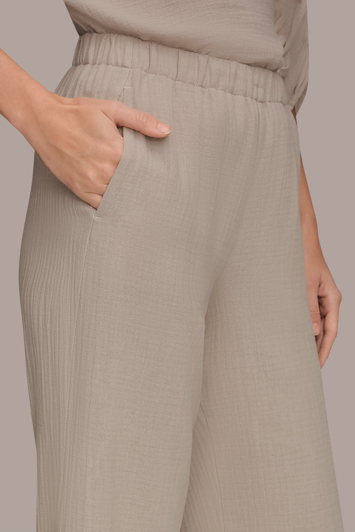 Donna Karan MID-RISE STRAIGHT-LEG PANT