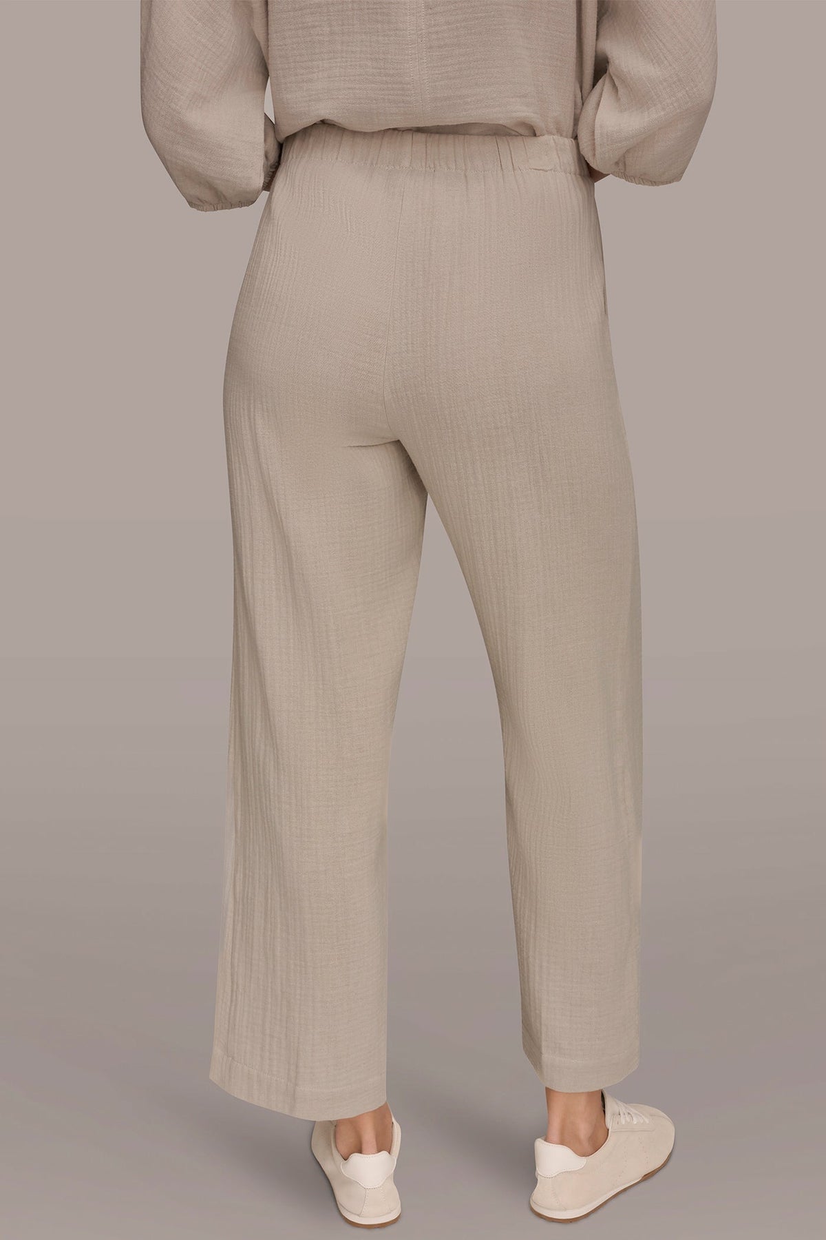 Donna Karan MID-RISE STRAIGHT-LEG PANT