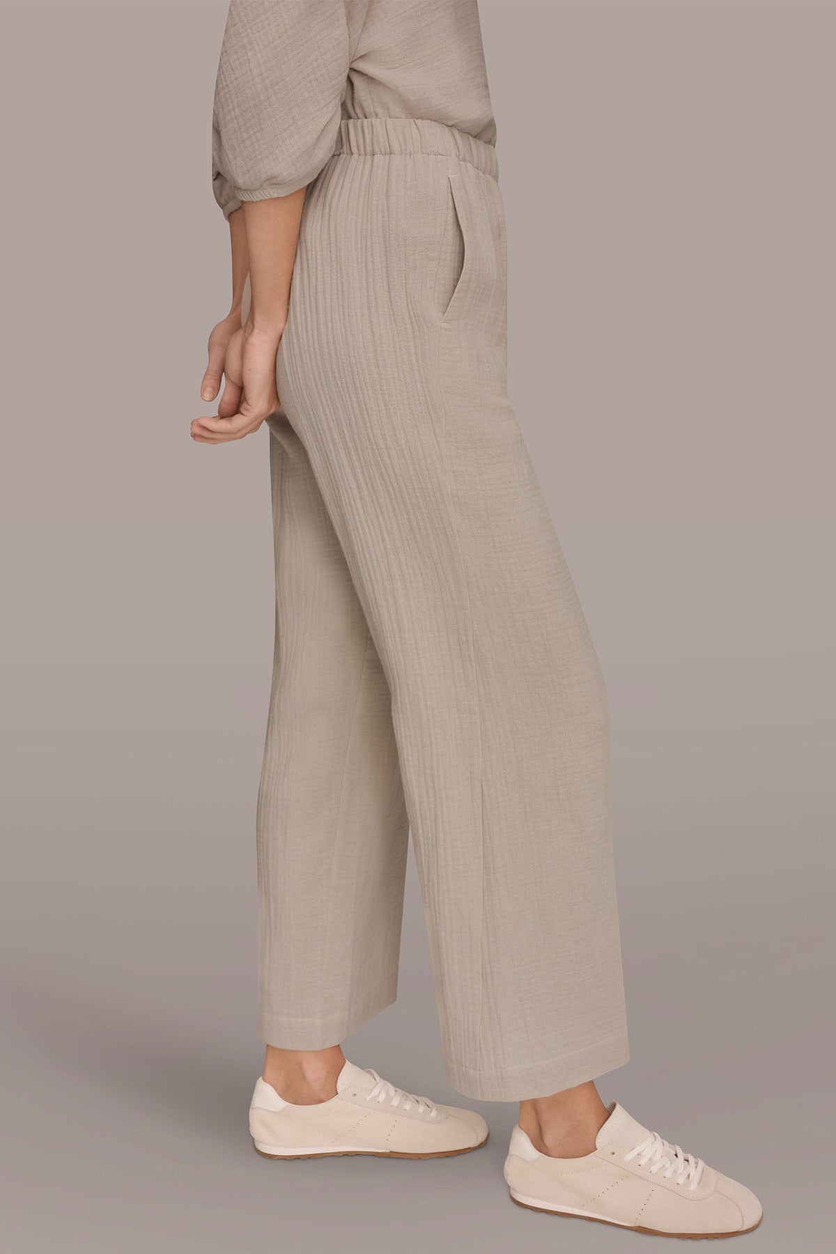 Donna Karan MID-RISE STRAIGHT-LEG PANT
