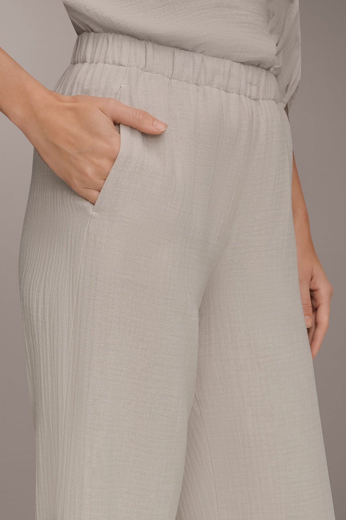 Donna Karan MID-RISE STRAIGHT-LEG PANT
