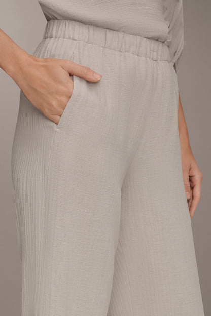 Donna Karan MID-RISE STRAIGHT-LEG PANT