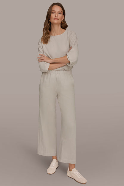 Donna Karan MID-RISE STRAIGHT-LEG PANT