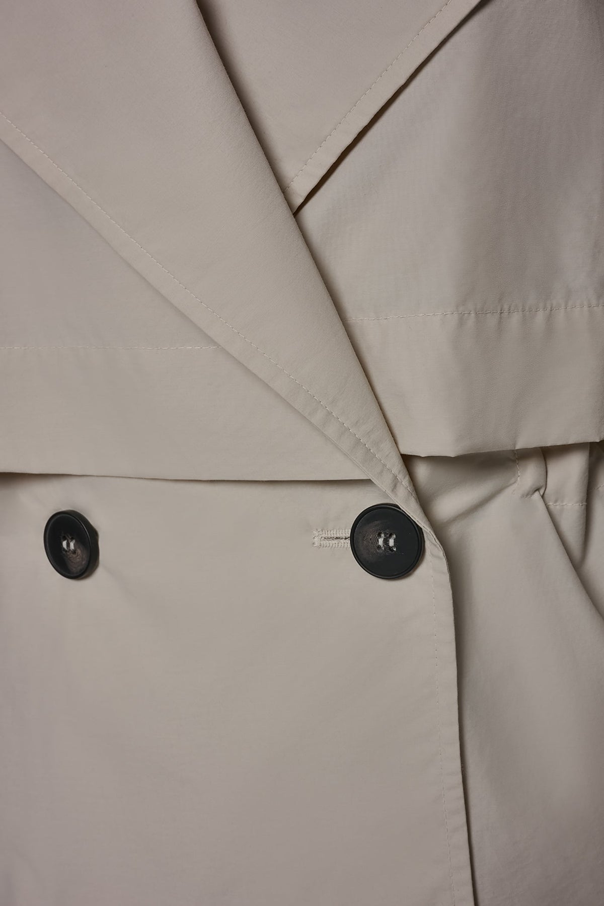 Donna Karan LONG SLEEVE DOUBLE BREASTED TRENCH JACKET