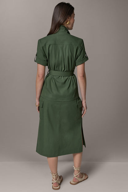 Donna Karan SHORT SLEEVE SAFARI JACKET
