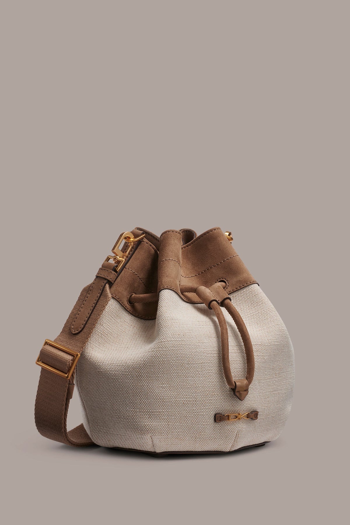 Donna Karan WEEKEND CANVAS BUCKET BAG