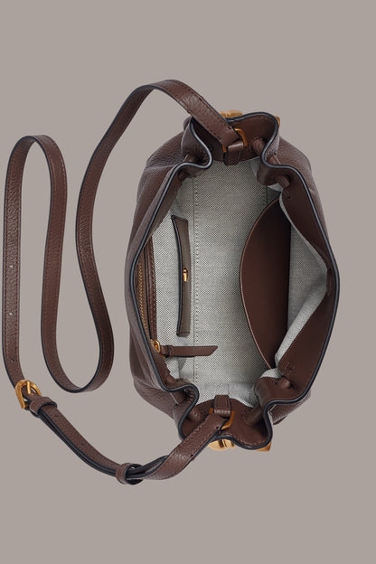 Donna Karan CASHMERE LEATHER CROSSBODY BAG