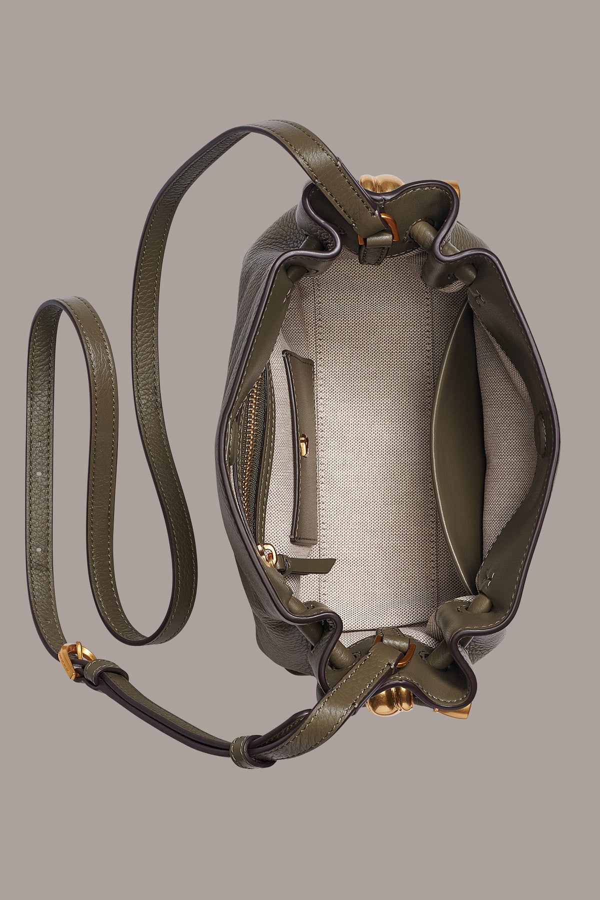 Donna Karan CASHMERE LEATHER CROSSBODY BAG