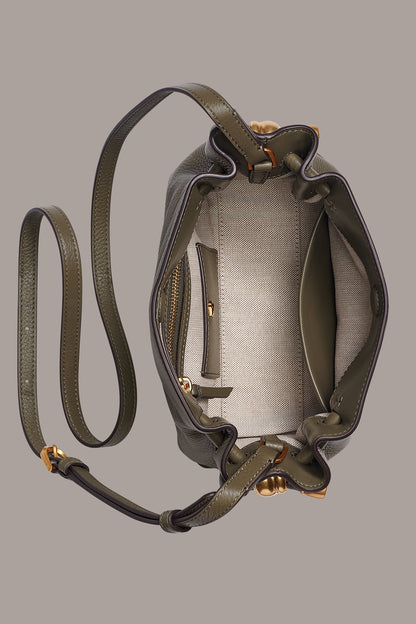 Donna Karan CASHMERE LEATHER CROSSBODY BAG