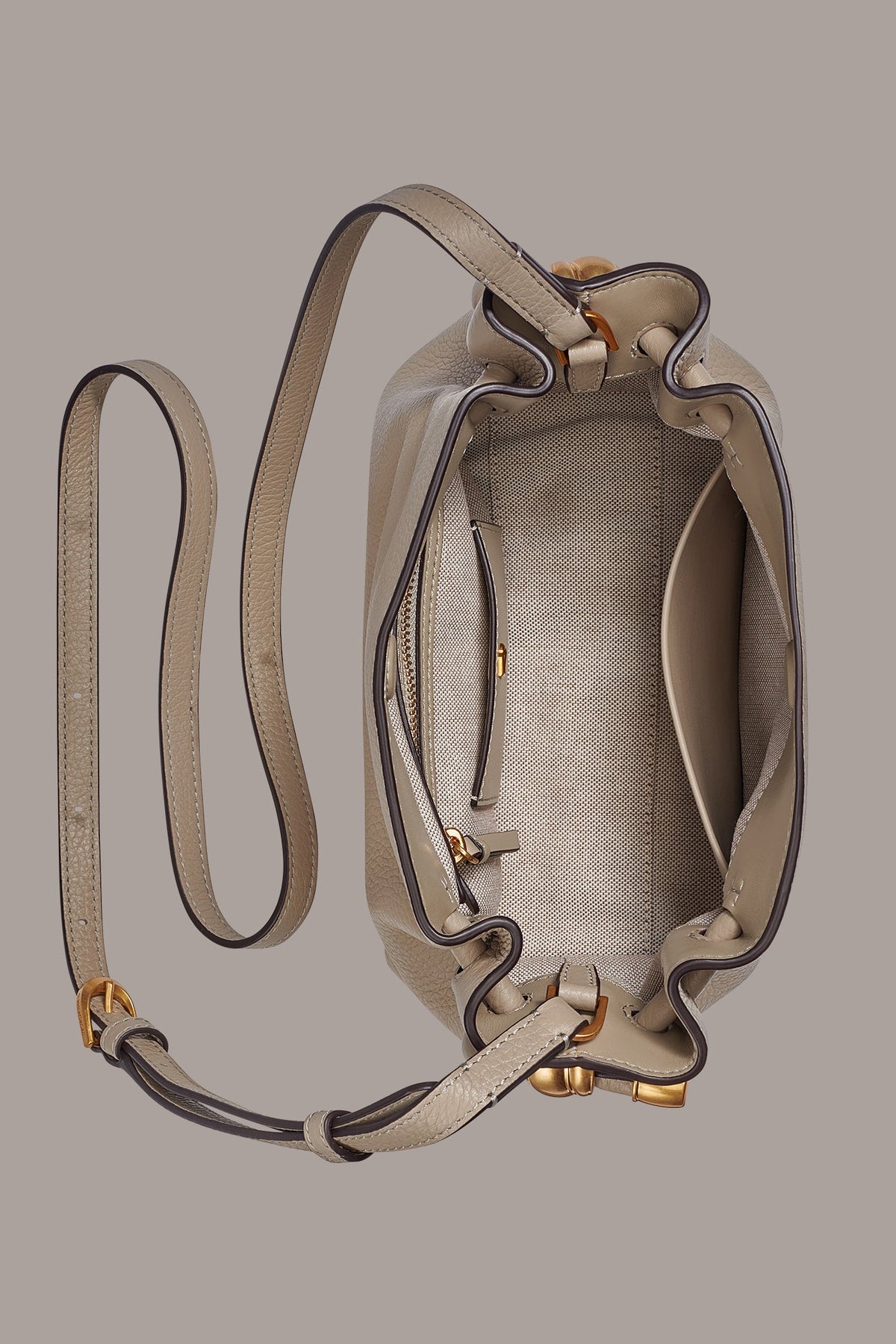 Donna Karan CASHMERE LEATHER CROSSBODY BAG